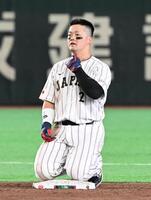 ４回、けん制死となり、ぼうぜんとする二走・牧