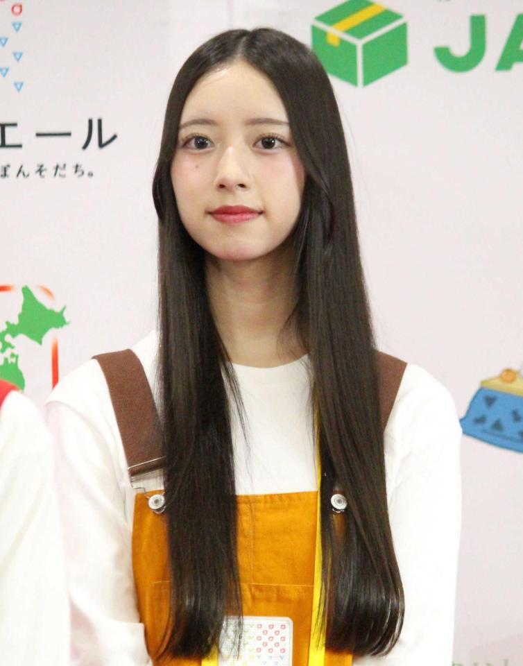 　「ニッポンエールブランドアンバサダー」就任記者会見に出席したＡＫＢ４８の森川優