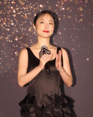 ジャパンプレミアに出席したＭＥＧＵＭＩ（撮影・石井剣太郎）