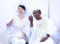 会見する北山みつき（左）とオスマン・サンコン（撮影・石井剣太郎）