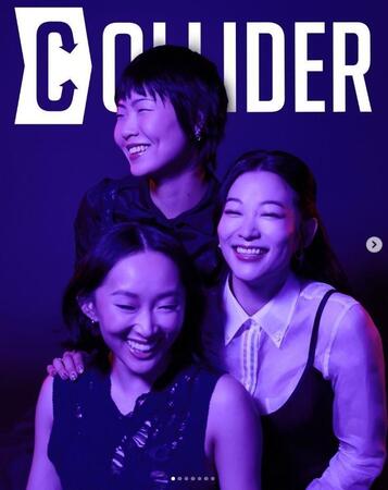 「ＫＰＯＰガールズ！デーモン・ハンターズ」の公式インスタグラム＠ｋｐｏｐｄｅｍｏｎｈｕｎｔｅｒｓｎｅｔｆｌｉｘより　メインキャラクターＨＵＮＴＲ／Ｘの声優を務めた（上から）メイ・ホン、アーデン・チョ、ユ・ジヨン