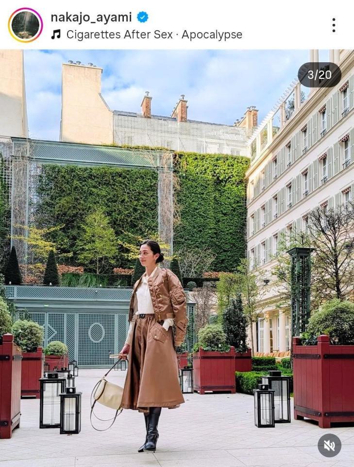 中条あやみのインスタグラム＠ｎａｋａｊｏ＿ａｙａｍｉより