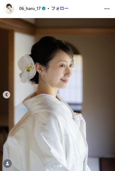 波瑠のインスタグラム（＠０６＿ｈａｒｕ＿１７）より＝２５年１２月
