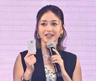 タニティドレスで登場した池田美優（撮影・開出牧）