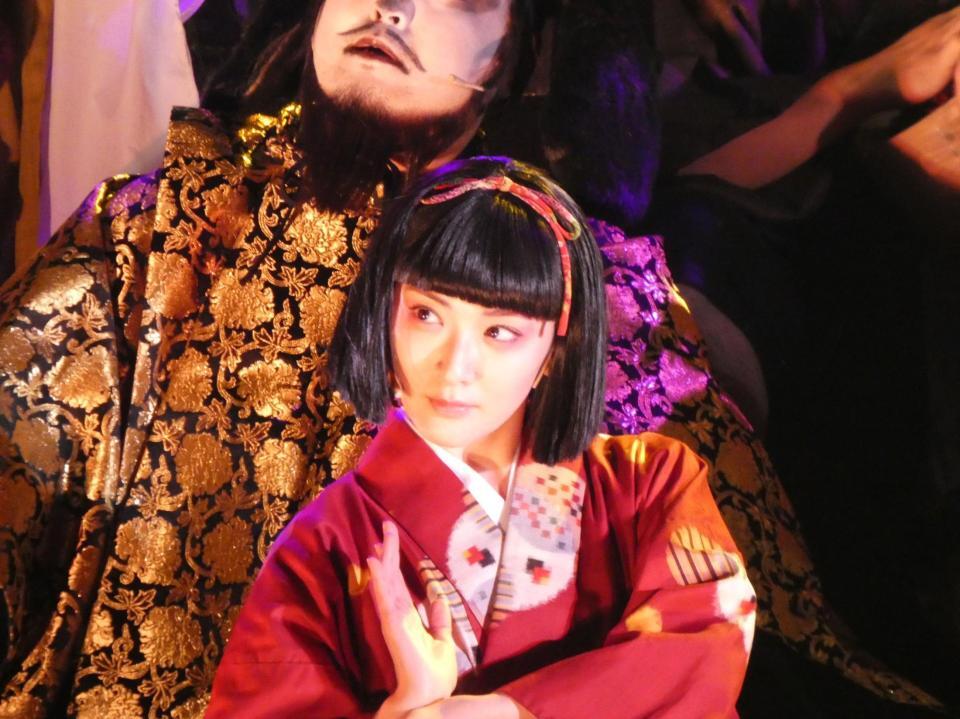 公開通し稽古を行った生駒里奈