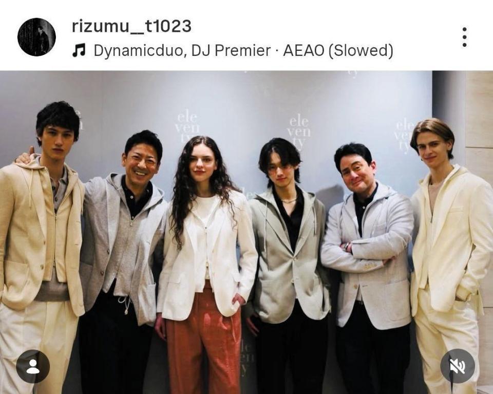 イタリア発ブランドのイベントに親子で出席。富川立夢のインスタグラム＠ｒｉｚｕｍｕ＿＿ｔ１０２３（２月１９日付）より 