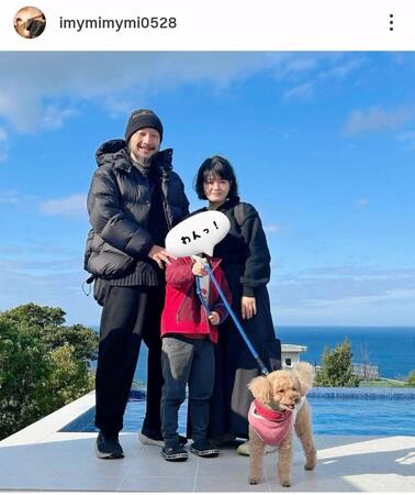 河内大和の妻、真以美のインスタグラム＠ｉｍｙｍｉｍｙｍｉ０５２８（１月４日付）より 