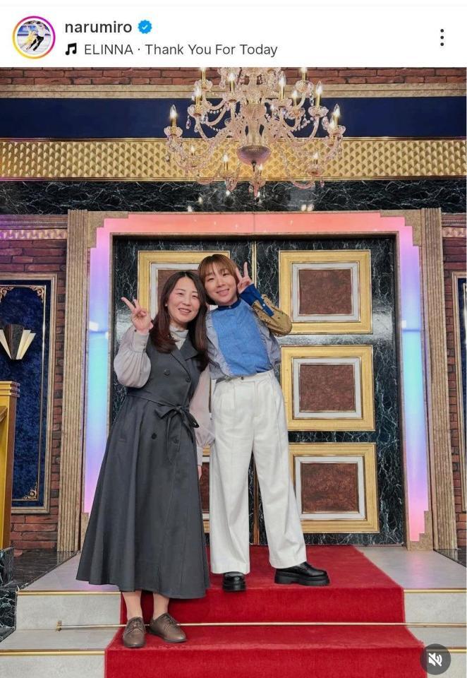 　姉の高橋美澄さんと。高橋成美さんのインスタグラム（ｎａｒｕｍｉｒｏ）より