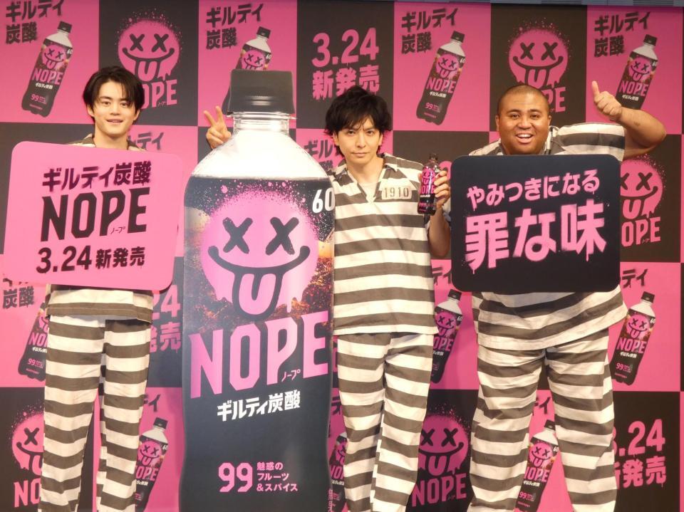 イベントに出席した（左から）鈴鹿央士、生田斗真、アントニー