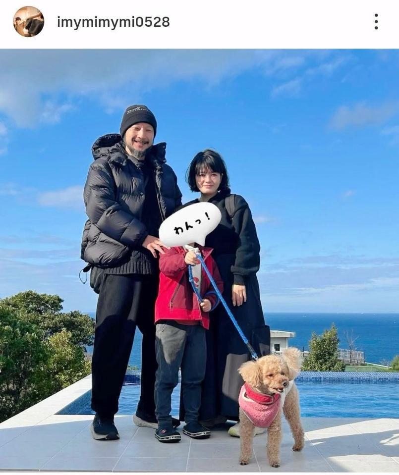 河内大和の妻、真以美のインスタグラム＠ｉｍｙｍｉｍｙｍｉ０５２８（１月４日付）より 