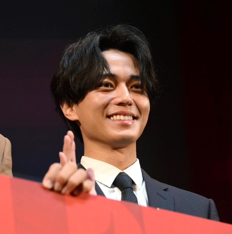 ドラマ「リブート」のイベントに参加した永瀬廉＝Ｚｅｐｐ　Ｈａｎｅｄａ（撮影・堀内翔）