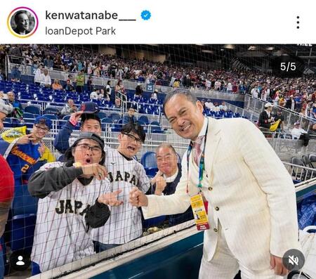 渡辺謙のインスタグラム＠ｋｅｎｗａｔａｎａｂｅ＿＿＿＿より