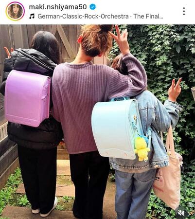 西山茉希のインスタグラム＠ｍａｋｉ．ｎｓｈｉｙａｍａ５０（３月２０日付）より 