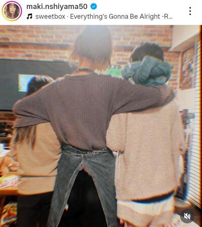 西山茉希のインスタグラム＠ｍａｋｉ．ｎｓｈｉｙａｍａ５０（２月２０日付）より 