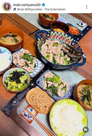 西山茉希のインスタグラム＠ｍａｋｉ．ｎｓｈｉｙａｍａ５０（２月２日付）より 