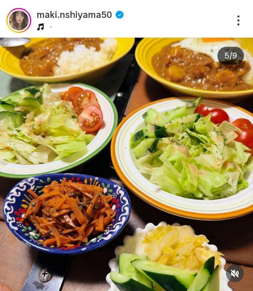 西山茉希のインスタグラム＠ｍａｋｉ．ｎｓｈｉｙａｍａ５０（３月１８日付）より 