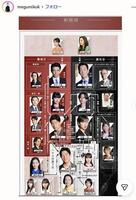 いつの間にか公式ＨＰ相関図に謎女性が　小橋めぐみインスタグラム＠ｍｅｇｕｍｉｋｏｋ