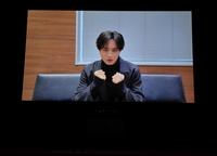 アンバサダーに就任しＶＴＲで登場した中島健人（撮影・持木克友）