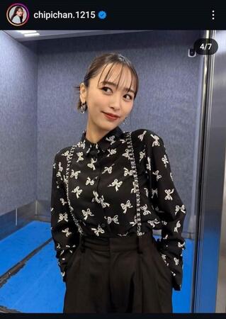 近藤千尋インスタグラム（＠ｃｈｉｐｉｃｈａｎ．１２１５）より。