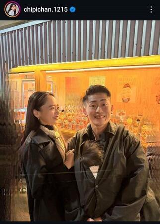 近藤千尋インスタグラム（＠ｃｈｉｐｉｃｈａｎ．１２１５）より。