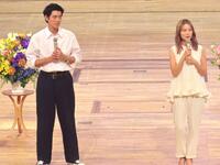 イベントに出席した中島歩（左）と宮崎あおい