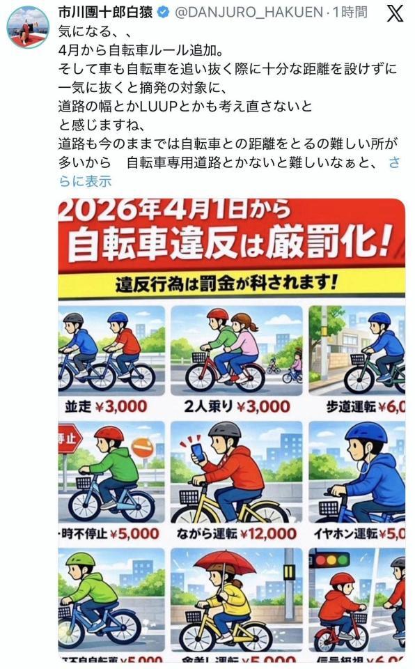 市川團十郎公式Ｘ＠ＤＡＮＪＵＲＯ＿ＨＡＫＵＥＮより