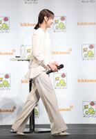 新ＣＭ発表会に登壇した北川景子（撮影・石井剣太郎）