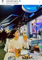 渡邊渚のインスタグラム＠ｗａｔａｎａｂｅｎａｇｉｓａ＿より 