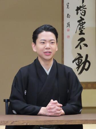 取材会を行った尾上左近