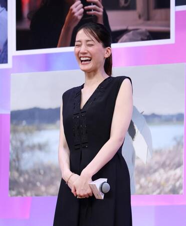 完成披露試写会に登壇した綾瀬はるか（撮影・石井剣太郎）