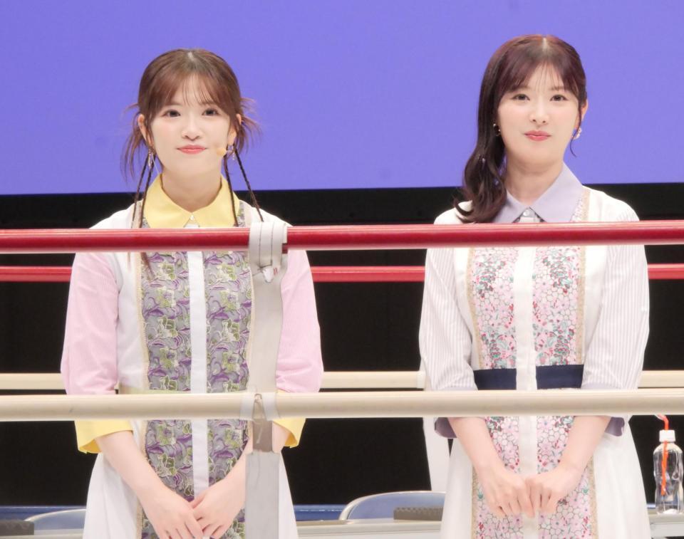 リングインした武藤小麟（左）と武藤十夢