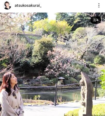 櫻井淳子のインスタグラム＠ａｔｓｕｋｏｓａｋｕｒａｉ＿（３月２４日付）より