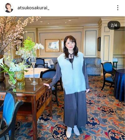 櫻井淳子のインスタグラム＠ａｔｓｕｋｏｓａｋｕｒａｉ＿（３月２４日付）より