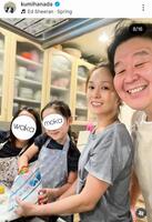 千葉の自宅で。花田倉実さんのインスタグラム＠ｋｕｍｉｈａｎａｄａより