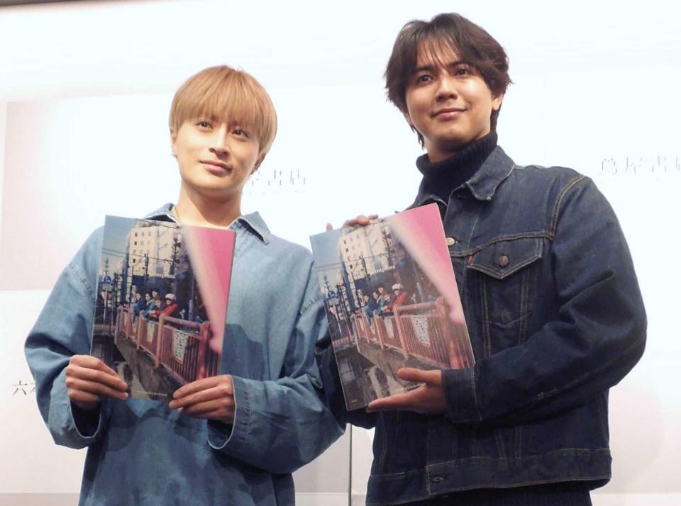 　白濱亜嵐（左）と片寄涼太