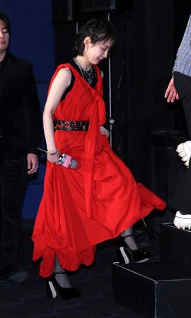 映画「ストリート・キングダム　自分の音を鳴らせ。」公開記念舞台あいさつに登壇した吉岡里帆（撮影・伊藤笙子）