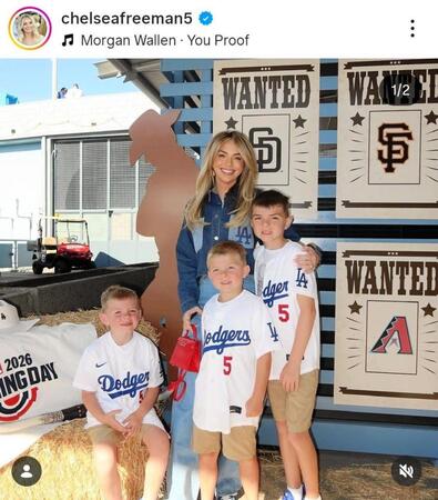 フリーマンの妻チェルシーさんのインスタグラム＠ｃｈｅｌｓｅａｆｒｅｅｍａｎ５より