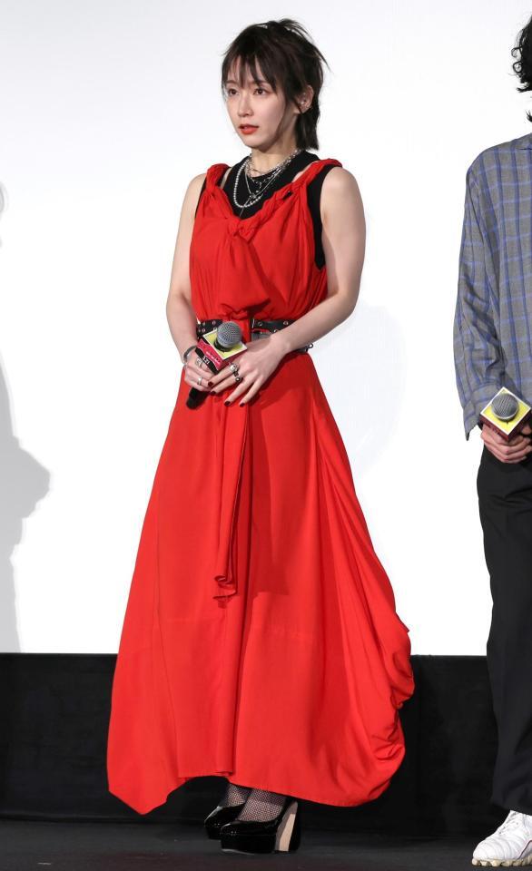 登壇した吉岡里帆（撮影・伊藤笙子）