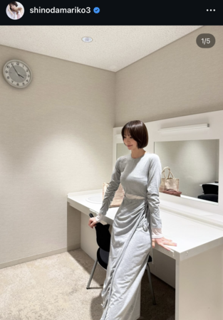 篠田麻里子のインスタ（＠ｓｈｉｎｏｄａｍａｒｉｋｏ３）３月１５日付より