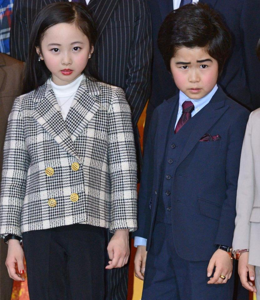 ２０１３年２月、映画「コドモ警察」イベントで。本田望結と鈴木福