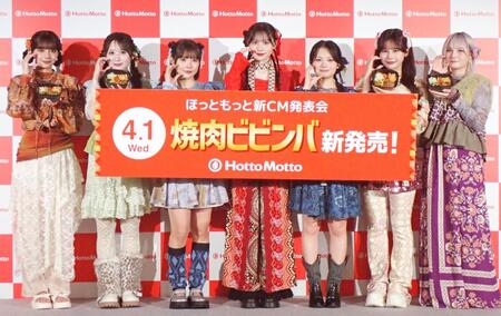 ＣＡＮＤＹ　ＴＵＮＥの（左から）南なつ、小川奈々子、福山梨乃、立花琴未、桐原美月、村川緋杏、宮野静