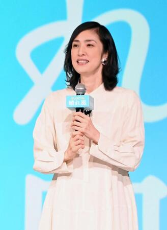 晴れ風のイベントに登場した天海祐希（撮影・持木克友）