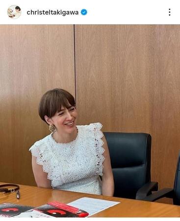 滝川クリステルアナのインスタ（＠ｃｈｒｉｓｔｅｌｔａｋｉｇａｗａ）　から