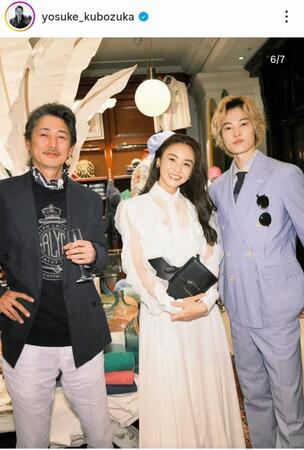 窪塚洋介のインスタグラム＠ｙｏｓｕｋｅ＿ｋｕｂｏｚｕｋａ（３月３１日付）より