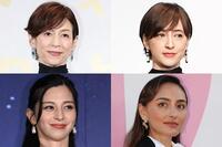 （左上から時計回りに）鈴木保奈美、滝川クリステル、長谷川潤、中条あやみ