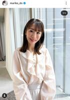 堂真理子アナのインスタグラム＠ｍａｒｉｋｏ＿ｄｏ（３月２４９日付）より