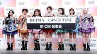 ＣＡＮＤＹ　ＴＵＮＥの（左から）桐原実月、南なつ、村川緋杏、立花琴未、小川奈々子、福山梨乃、宮野静（撮影・金田祐二）