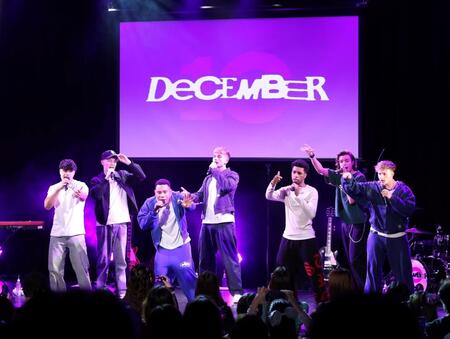 初来日ショーケースを開催したＤｅｃｅｍｂｅｒ１０＝東京・渋谷のＳＨＩＢＵＹＡ　ＰＬＥＡＳＵＲＥ　ＰＬＥＡＳＵＲＥ（撮影・伊藤笙子）