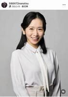 小林菜夏キャスターのインスタグラム（５８８４７２ｎａｎａｔｓｕ）より