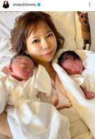 双子誕生。中川翔子のインスタグラム＠ｓｈｏｋｏ５５ｍｍｔｓ（２５年９月３０日付）より